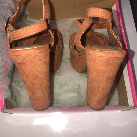 Rainbow Chunky Heels - Picture 3 of 8